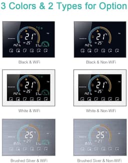 Digitale Thermostaat - Slimme Verwarming - Comfort Verwarmen - App Controle - 5A 16A - Zwart — thumbnail 3