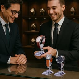 4 Stuks Duidelijke Horloge Display Stand - Enkele Horloge Houder van Acryl voor Sieraden, Armbanden en Organisatie voor Mannen en Vrouwen bij Beurzen en Winkels — thumbnail 4