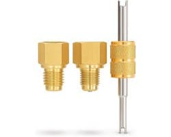 Adapter voor Koelmiddel Tank, Vervangingsstuk 1/4 SAE naar 1/2 ACME voor Reparatie en Onderhoud van Airco Systemen