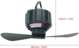 aladdien - Campingventilator - Draagbare ventilator - 10400 mAh batterij - Met afstandsbediening - Outdoor gebruik - Ideaal voor reizen — thumbnail 4