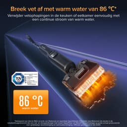 Roborock F25 Ultra-Vloerreiniger-Nat Droog Stofzuiger-draadloos-Elektrische dweil-22000 Pa-stoomreiniger 180 °C-warm water 86 °C-drogen in 5 minuten bij 90 °C-plat 180 graden-wielen ondersteund door AI-besturing via app — thumbnail 3