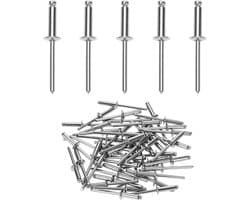 Pack van 50 blinde nietjes 4.8 x 16 mm, roestvrij staal 304 voor diverse toepassingen