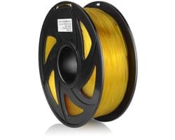 3D Printer Filament - PETG Draad - Objecten Printen - Hoge Kwaliteit Materiaal - 1.75mm 1kg - Transparant Geel