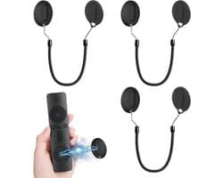 Magnetische afstandsbediening houder met wandmontage, retractable koord en sterke siliconen lijm voor woonkamer en bureau, ideaal voor TV afstandsbediening en accessoires