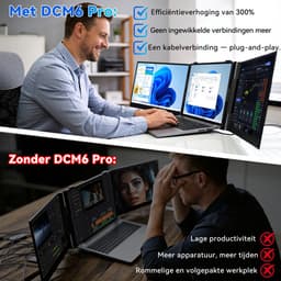 Blackview DCM6 Pro Ultradunne Portable Monitor - 14 inch IPS, 1080p FHD - Laptopscherm: 13-17.3" - Grijs — thumbnail 2