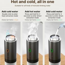 Draagbaar koffiezetapparaat, 3-in-1 elektrisch koffiezetapparaat, geschikt geschikt voor koffiecapsules en gemalen koffie, ondersteunt koud zetten en verwarmen (zwarte koffie). — thumbnail 2