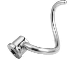Deeg Haak Mixer - Broodhaak Keukenmachine - Deeg Kneden - Voedselveilig Roestvrij Staal - 4.5-5 Qt - Zilver
