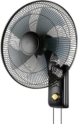 Muurventilator - Elektrische ventilator - Ruimte koelen - Instelbare luchtstroom - 16 inch - Zwart — thumbnail 4