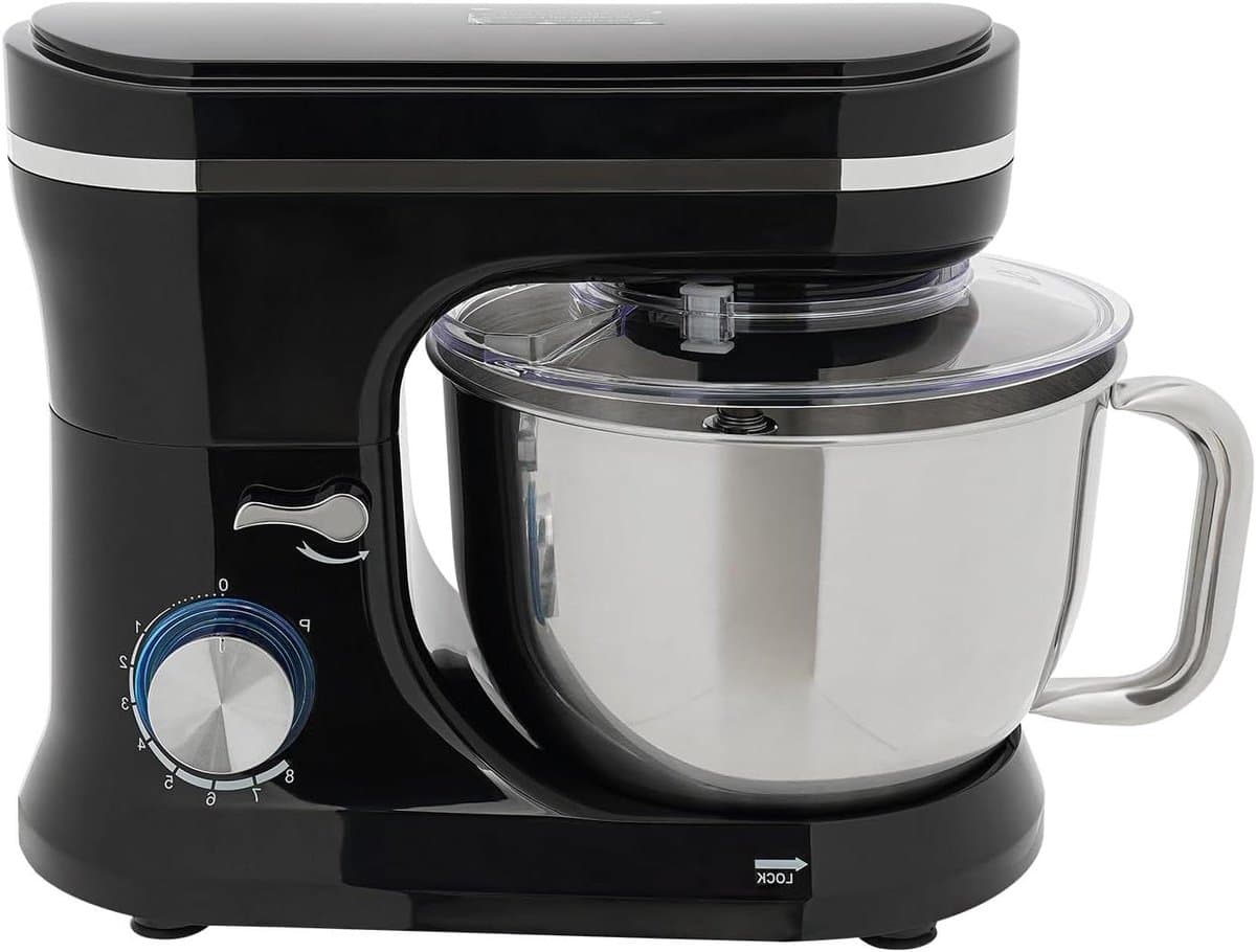 Keukenmachine - Mixer Kom - Bakken En Koken - Krachtige Koper Motor - 4.5 Liter Kom - Zwart — afbeelding 1