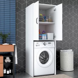 KD110 Wasmachinekast | 100% MELAMINE | Wit - Emob - wasmachinekast_enkel - Melamine; Spaanplaat — thumbnail 5