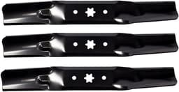 Grasmaaier messen - Reserveonderdelen - Gazononderhoud - Koolstofstaal - 3 stuks 47.3 cm - Zwart — thumbnail 1
