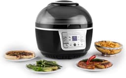 Hetelucht Friteuse - Oven Grill - Gezond Koken - Vetvrij Frituren - 9 Liter - Zwartgrijs — thumbnail 4
