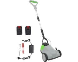 Draadloze Grasmaaier - Elektrische Grastrimmer - Gazon Onderhoud - Borstelloze Motor - 3 Maaihoogtes - Zwart