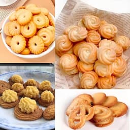 Koekjespersmachine - Koekjesmaker - Zelf Koekjes Maken - 8 Spuitmonden 6 Vormen - 180 W - Wit — thumbnail 2