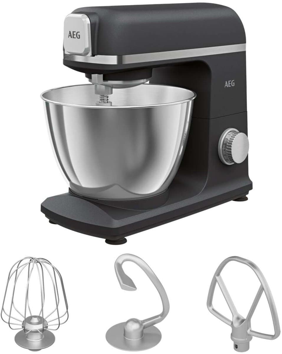 AEG KM5-1-4BPT keukenmachine 1200 W 5 l Zwart — afbeelding 1