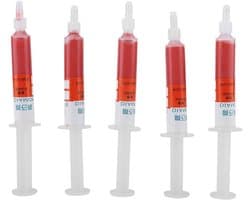 Set van 5 diamant schuurpasta's - Hoogwaardige slijp- en polijstpasta, rood, variërend van W0.5 tot W40, 320-10000 grit voor perfecte afwerking en gladde oppervlakken