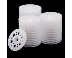 Plastic Platte Ringen 45mm - 200 Stuks Polypropyleen Ringen voor Isolatiepanelen en Bevestiging van Schuim