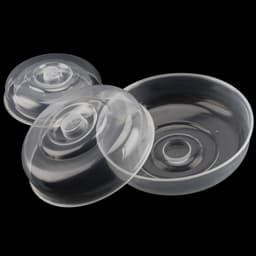 Dailygoods- Voedselafdekkingen Set van 8 - Kunststof Plaatafdekkingen - Hittebestendig - Stoomventilatiegat - Maten 14/17/20/23 cm - Transparant PP-plastic - Magnetronhoezen — thumbnail 5