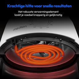 Heteluchtfriteuse - Airfryer Frituurpan - Olievrij Koken - 360 Graden Warmte - 47 Liter Capaciteit - Wit — thumbnail 2
