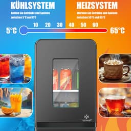KESSER® K-MKS-2076 - Mini-koelkast - 15 Liter - AC DC 220-240V en 12V - Verwarmingsfunctie - Zwart — thumbnail 6