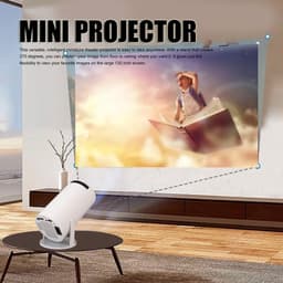 OmGoods - Dailygoody - 4K Miniprojector - Draaibare projector - Thuisbioscoop - 5G WIFI - Bluetooth - Android 11.0 - Geschikt voor films en series - Compact for... — thumbnail 5