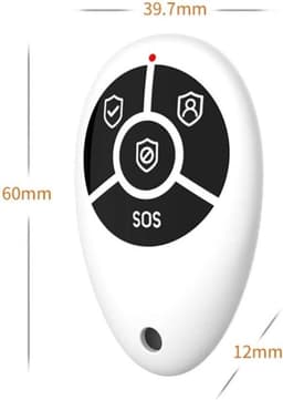 Intelligente Draadloze Afstandsbediening 433 MHz - Anti-Diefstal SOS Knop - Huis Beveiligingssysteem — thumbnail 2