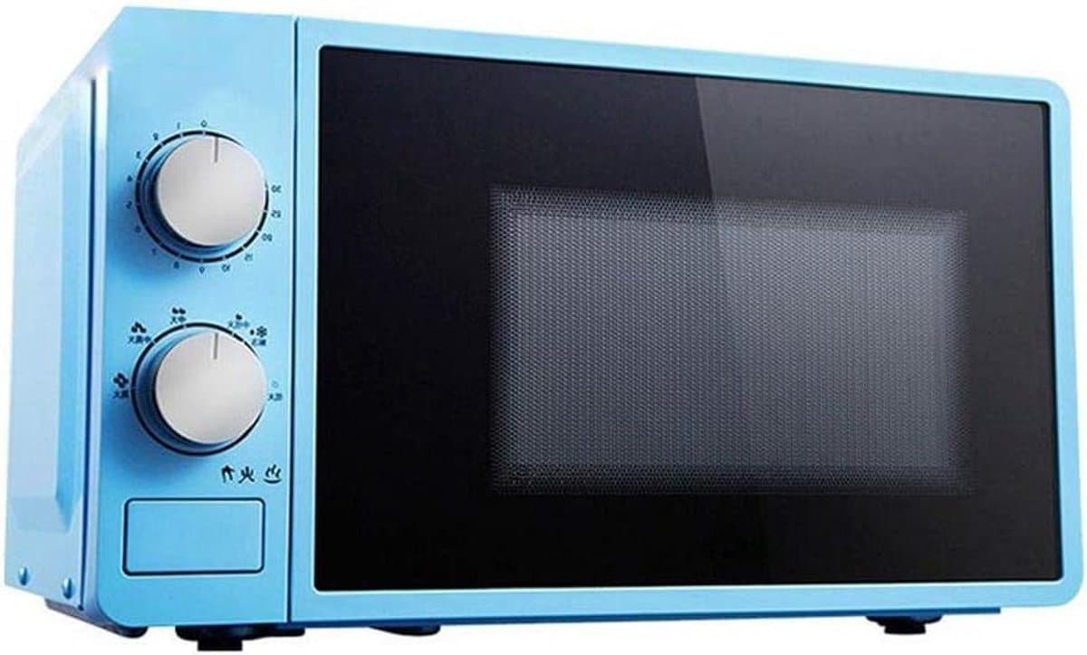 Magnetron Oven - Solo Magnetron - Snel Eten Opwarmen - Geluidsarme Werking - 20 liter - Blauw — afbeelding 1