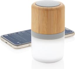 Xd Collection Speaker Met Licht Bluetooth Bamboe/abs Naturel — thumbnail 1