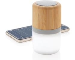 Xd Collection Speaker Met Licht Bluetooth Bamboe/abs Naturel