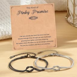 Arm banden voor koppels, matching armbanden met liefdesband voor Valentijnsdag en Kerstmis. Perfect cadeau idee. — thumbnail 4