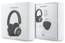 Guess Bluetooth Koptelefoon - ENC - PU Leather met opbergdoos - 4G Triangle Logo - Zwart — thumbnail 2