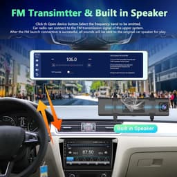 Autospiegel – Achteruitkijkspiegel – Dashcam – Spiegelcamera – Smart Mirror – 11,26 Inch IPS-Touchscreen – Dual 1080p HD Camera — thumbnail 5