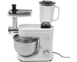 Keukenmachine Mixer - Blender Sapper - Bakken en Mixen - Krachtige 1500W Motor - 6L Kom Capaciteit - Wit