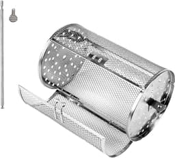 Draaimand voor Barbecue en Airfryer - RVS Rooster — thumbnail 1