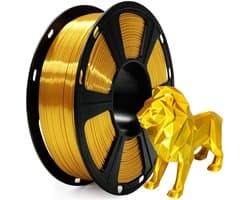 3D Printer Filament - PLA Materiaal - Modelbouw - Precisie Diameter - 1.75 mm 1 kg - Zijde Goud