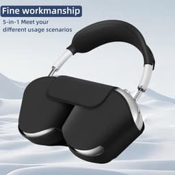 Smart Case Hoesje 5-in-1 voor Draadloze Hoofdtelefoon, PU-leer en Siliconen Beschermset — thumbnail 4