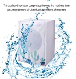Wasmachine Deksel - Droger Beschermhoes - Apparaat Beschermen - Volledig Waterdicht - 60x56x83cm — thumbnail 5