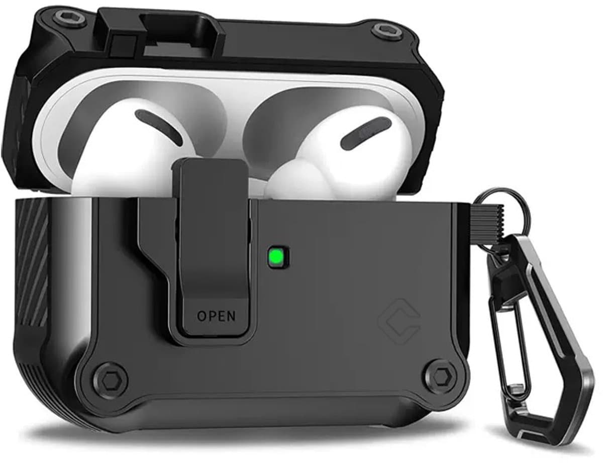 Coverzs TPU & PC Rugged case geschikt voor AirPods Pro / Pro 2 - Beschermhoesje - Optimale bescherming - Hoogwaardige kwaliteit — afbeelding 1