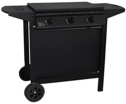 Gasbarbecue + bakplaat - GRILL GARDEN - Zwart - 3 branders - Met beschermkap - Piëzo-elektrische ontsteking — thumbnail 1