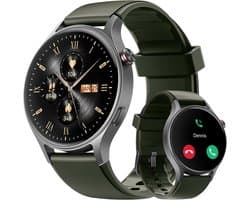 Smartwatch Rond met Telefoonfunctie, 110+ Sportmodi en Gezondheidsmonitoring