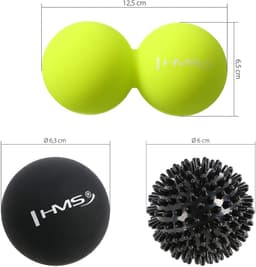 HMS BLS01 Set - Massageballen - 3 stuks - Diameter 6 cm - Siliconen — thumbnail 3