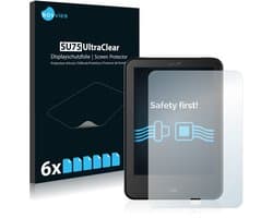 Savvies - Screenprotector voor Tolino Vision 2 - Folie Beschermfolie transparant 6 Stuks