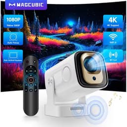 NaevaMi Beamer 4k - HY310 Android 11 - 4K Native 1080P Autofocus - 330ANSI Dual Wifi BT5.4 Air Mouse Voice - Beamer Kopen - Android - Beamer Projector - 4k Projector - 4k Beamer - Thuisbioscoop of Buiten - Wit — thumbnail 5
