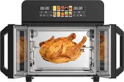 Heteluchtfriteuse XXL - Airfryer Oven - Gezond Koken - Grote Capaciteit - 23 Liter - Zwart — thumbnail 5