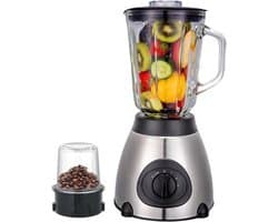 Keukenmixer - Keukenmachine Blender - Maaltijd Voorbereiding - Glazen Beker - 15 Liter - Zwart