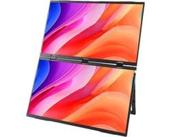 Vouw Laptopscherm Extender - Dubbele Monitor - Productiviteit Verhogend - 180 Graden Rotatie - 2x 185 Inch