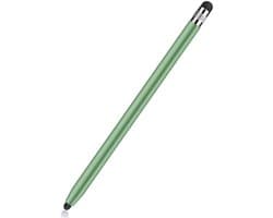 SBG Universele Stylus Pen - Geschikt voor Telefoon Tablet en iPad - Twee zachte punten - Groen