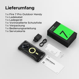 DOOGEE Fire 7 Pro 5G - Robuuste smartphone - 32GB RAM + 256GB ROM / 2TB(TF) - 13000mAh/33W - 6.6 Inth HD+IPS 90Hz - 13000mAh/33W - POC Intercom Functie - Dual Camping Lights - 64MP+20MP Nachtzicht - IP68 - Face ID - OTG - NFC - Zilver — thumbnail 4