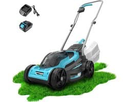 Accugrasmaaier - Elektrische grasmaaier - Gazon onderhoud - Borstelloze motor - 32 cm maaibreedte