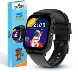 TeddiQ Playwatch - Kinder Smartwatch - Kinderhorloge - Zwart - 31 educatieve games - Smartwatch Kind - HD Scherm — thumbnail 1